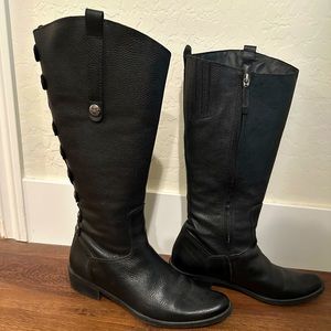 Lieutenant Boots Black Leather